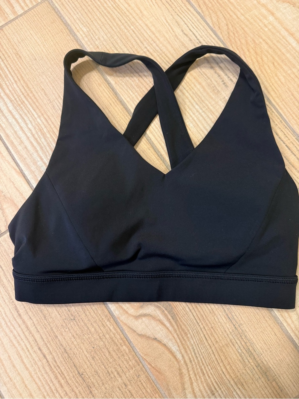lululemon athletica Black Cross-Back Soft-Cup Sports Bra